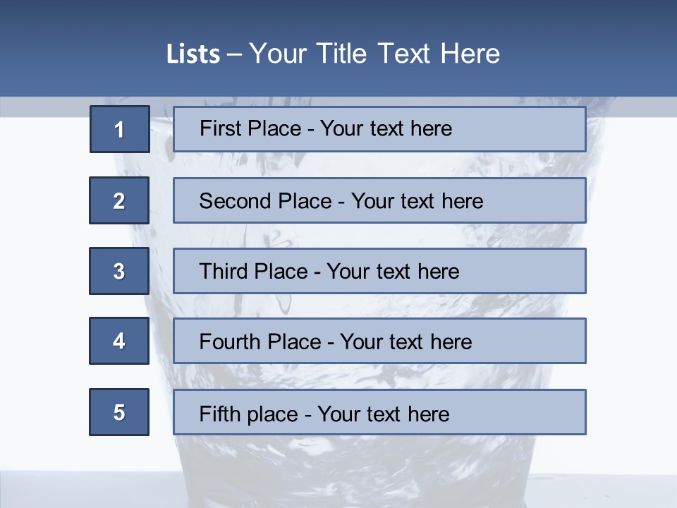 Clear One Drink PowerPoint Template