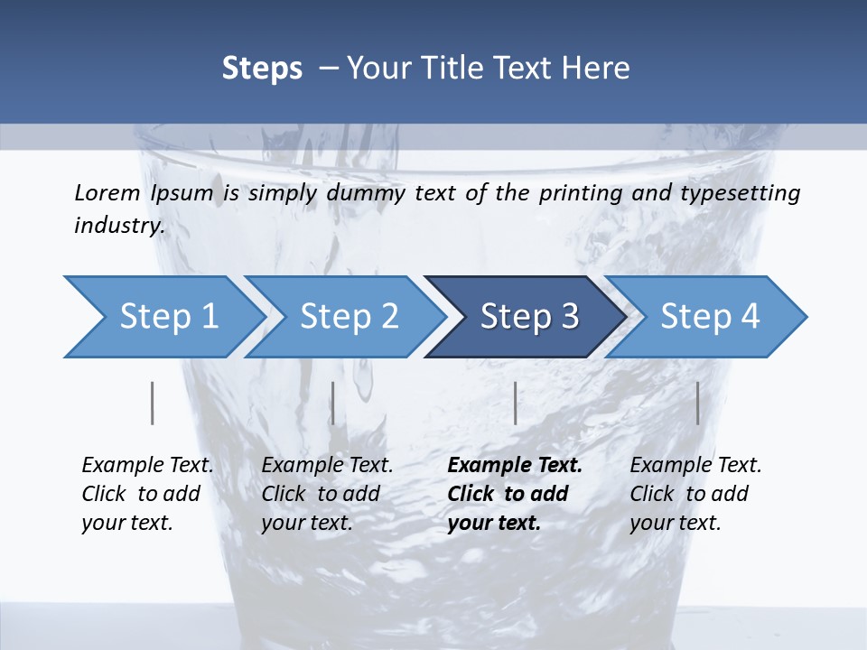 Clear One Drink PowerPoint Template
