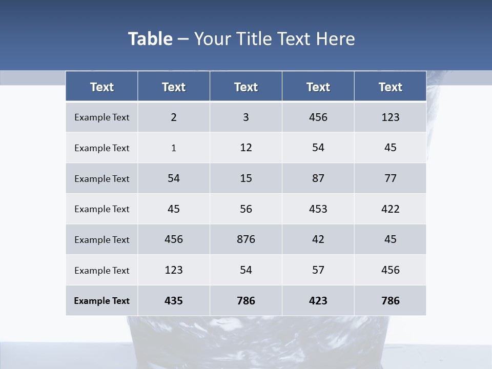 Clear One Drink PowerPoint Template