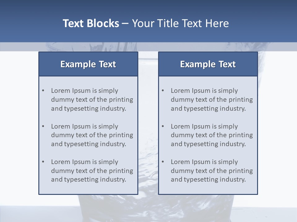Clear One Drink PowerPoint Template