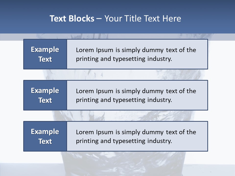 Clear One Drink PowerPoint Template