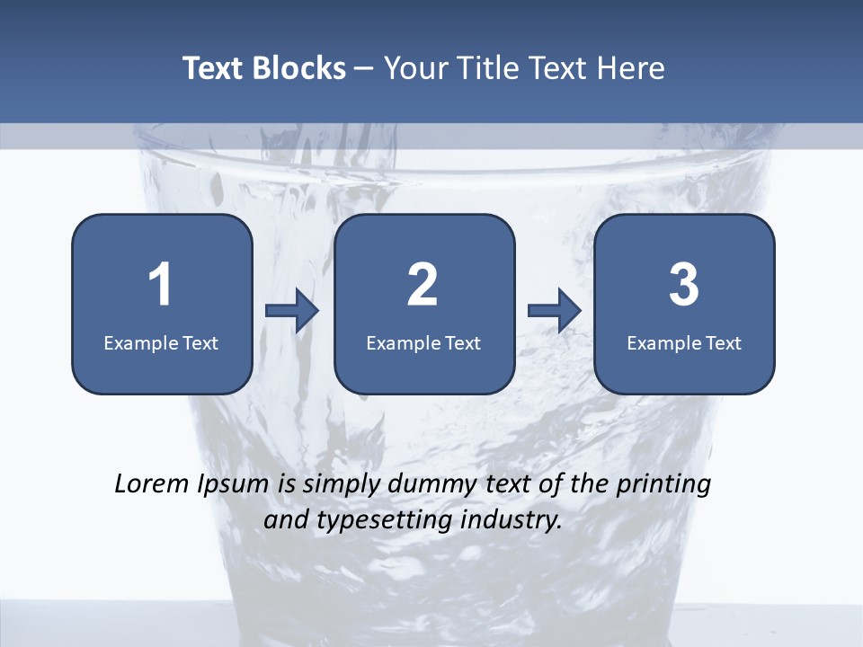Clear One Drink PowerPoint Template