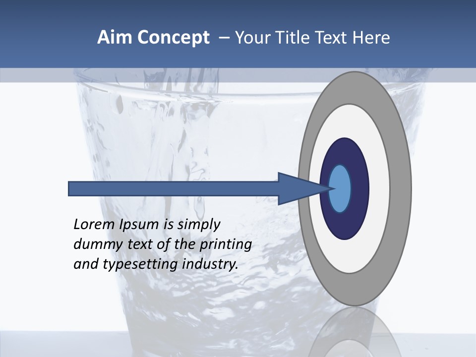 Clear One Drink PowerPoint Template