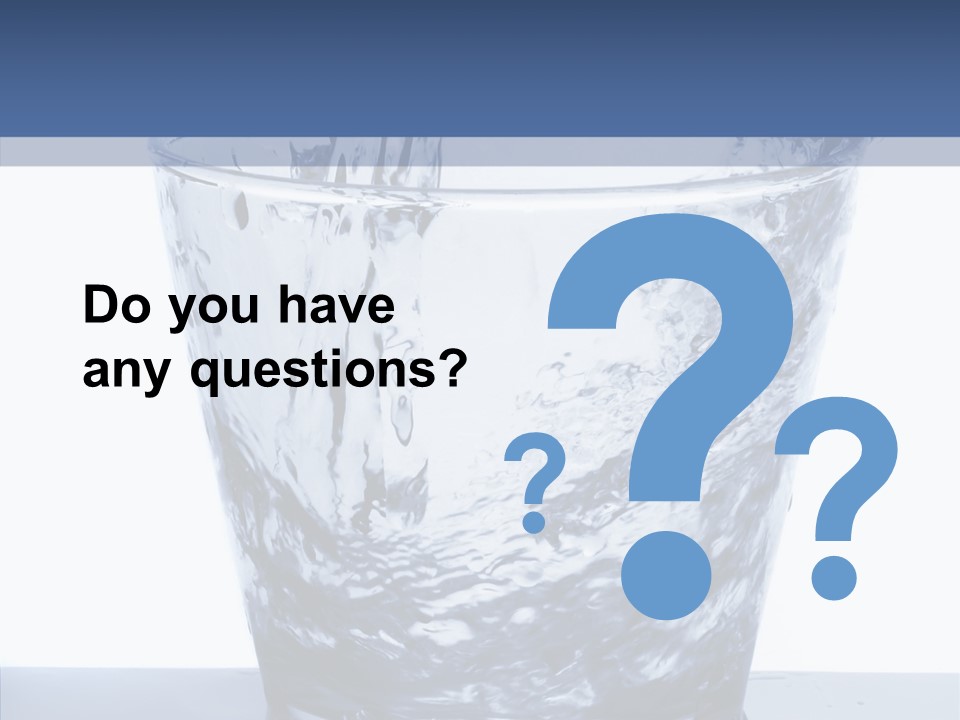 Clear One Drink PowerPoint Template