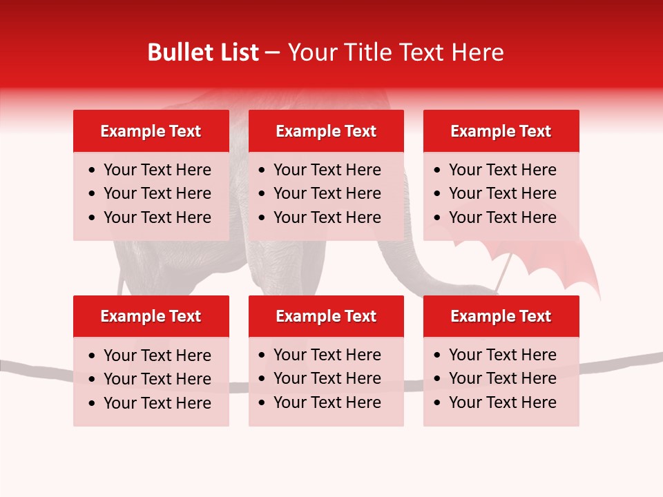 White Tightrope Successful PowerPoint Template