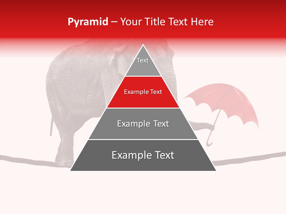 White Tightrope Successful PowerPoint Template