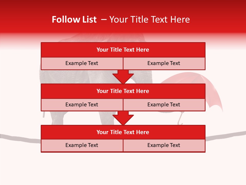 White Tightrope Successful PowerPoint Template