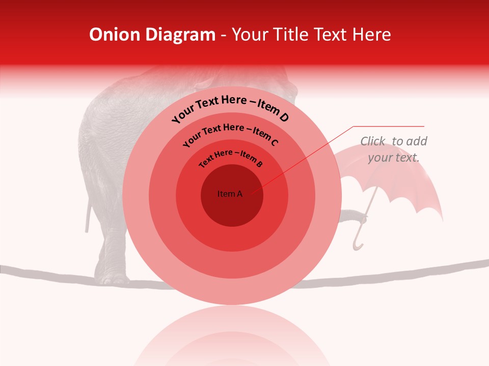 White Tightrope Successful PowerPoint Template