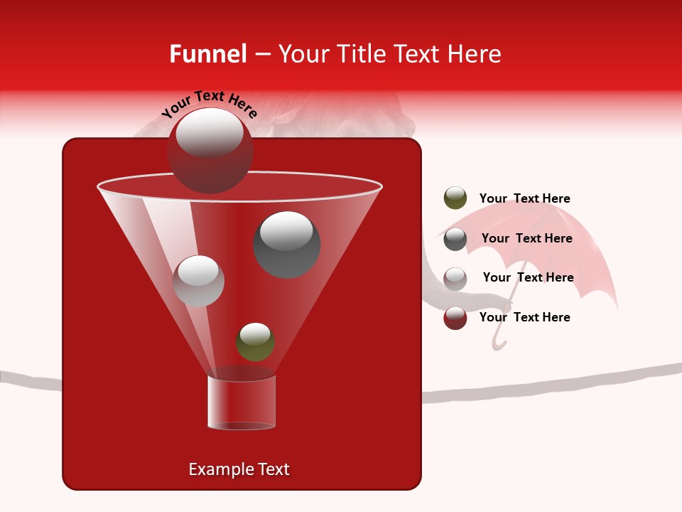 White Tightrope Successful PowerPoint Template