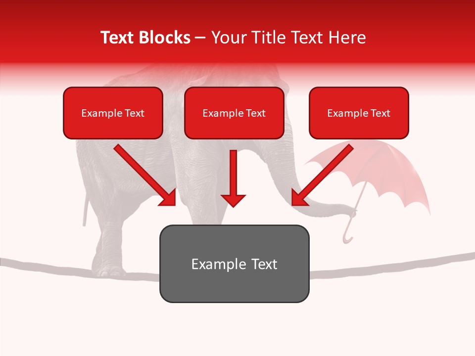 White Tightrope Successful PowerPoint Template