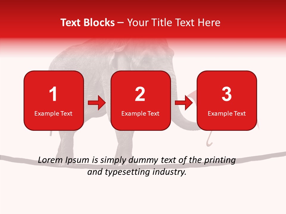 White Tightrope Successful PowerPoint Template