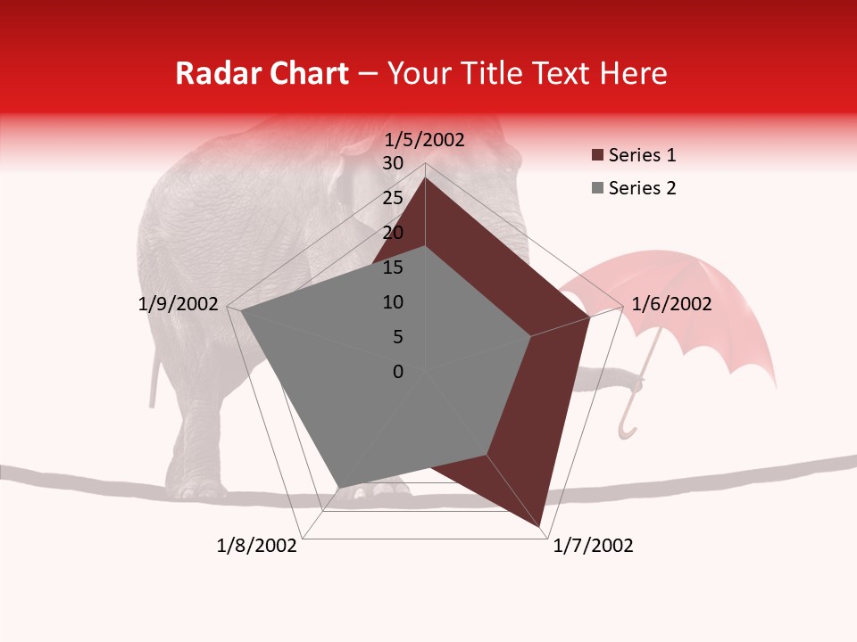 White Tightrope Successful PowerPoint Template