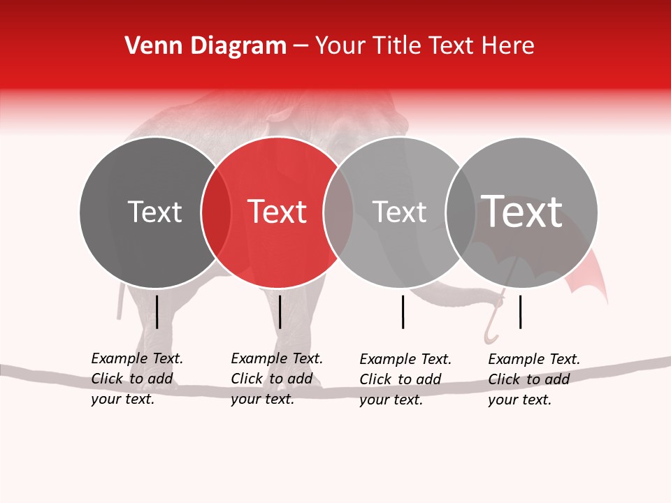 White Tightrope Successful PowerPoint Template