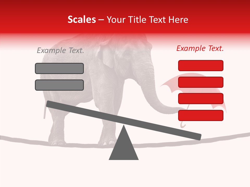 White Tightrope Successful PowerPoint Template