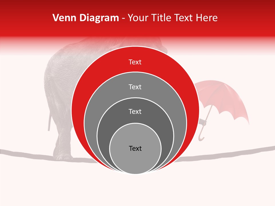 White Tightrope Successful PowerPoint Template