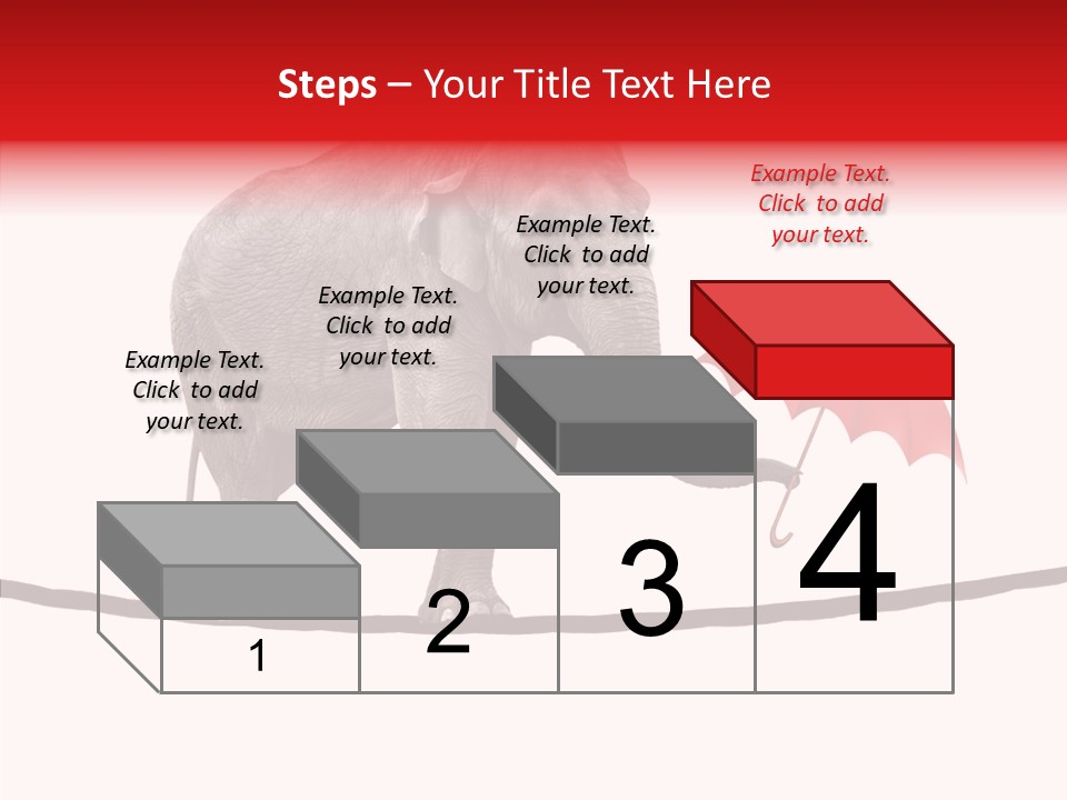 White Tightrope Successful PowerPoint Template