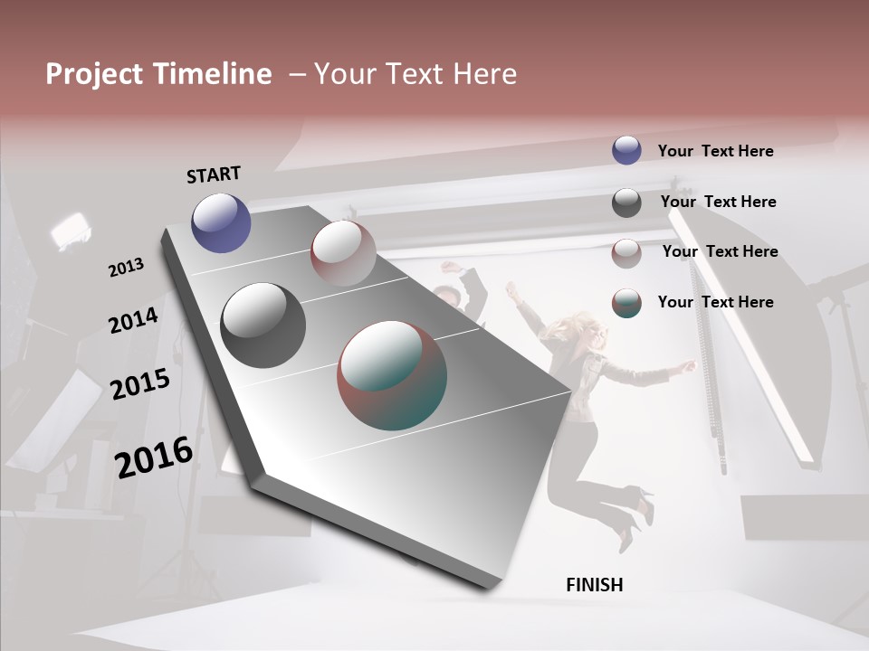 Clothing Businesswoman Adolescence PowerPoint Template