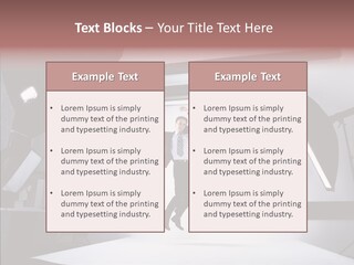 Clothing Businesswoman Adolescence PowerPoint Template