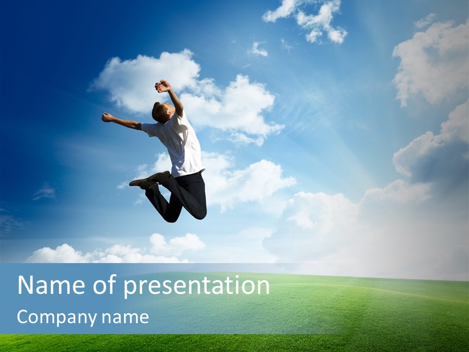 Healthy Winner Air PowerPoint Template