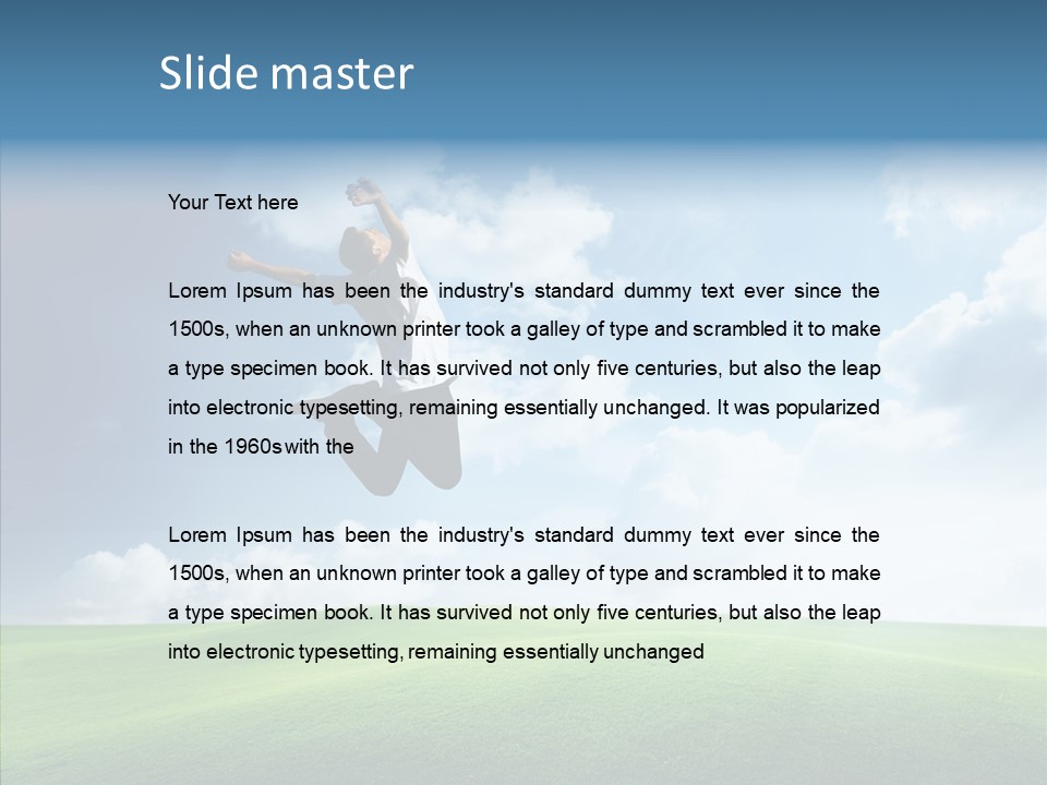 Healthy Winner Air PowerPoint Template