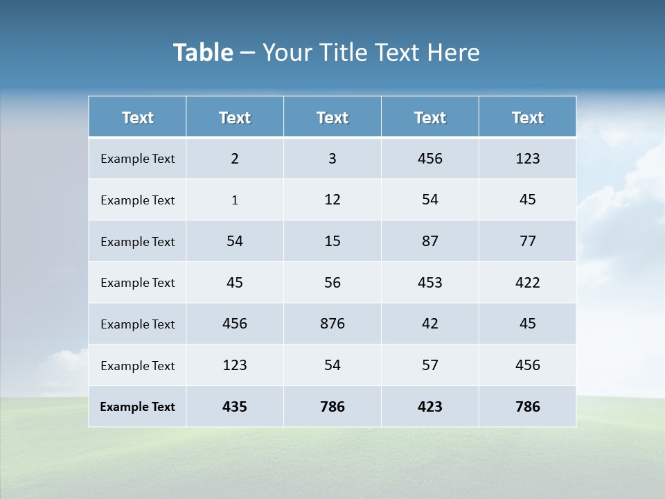 Healthy Winner Air PowerPoint Template