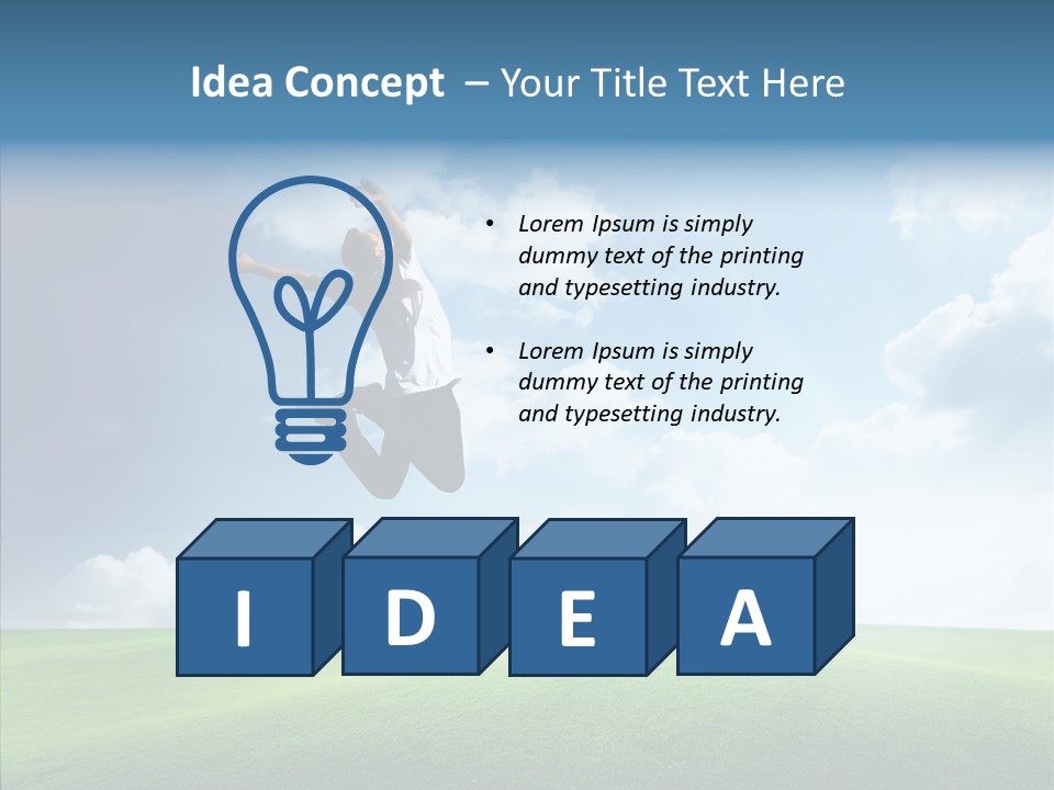 Healthy Winner Air PowerPoint Template