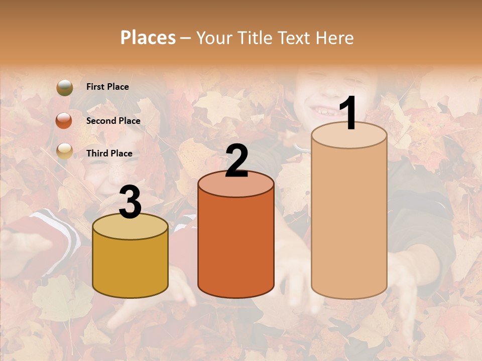 Close Up Play Autumn PowerPoint Template
