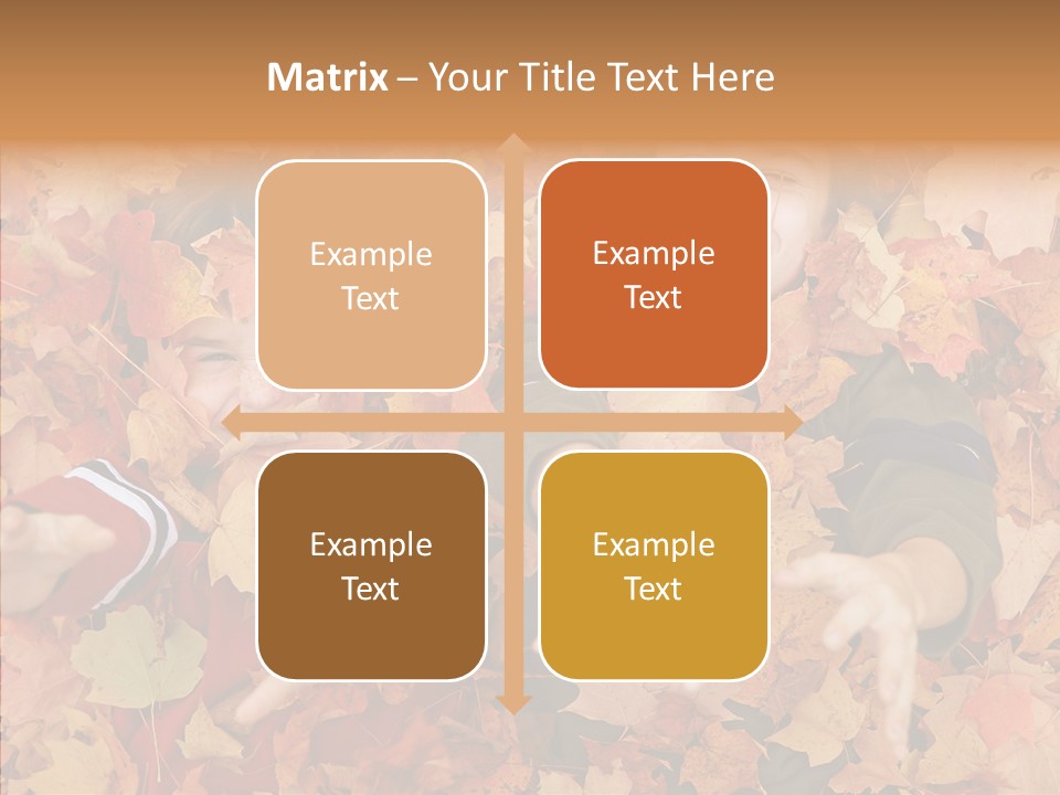 Close Up Play Autumn PowerPoint Template