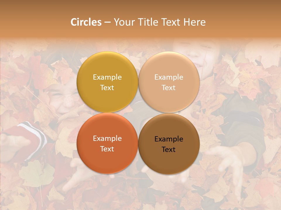 Close Up Play Autumn PowerPoint Template