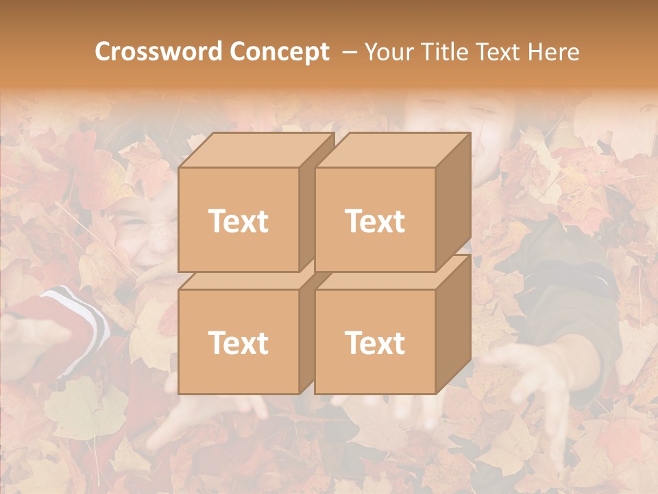 Close Up Play Autumn PowerPoint Template