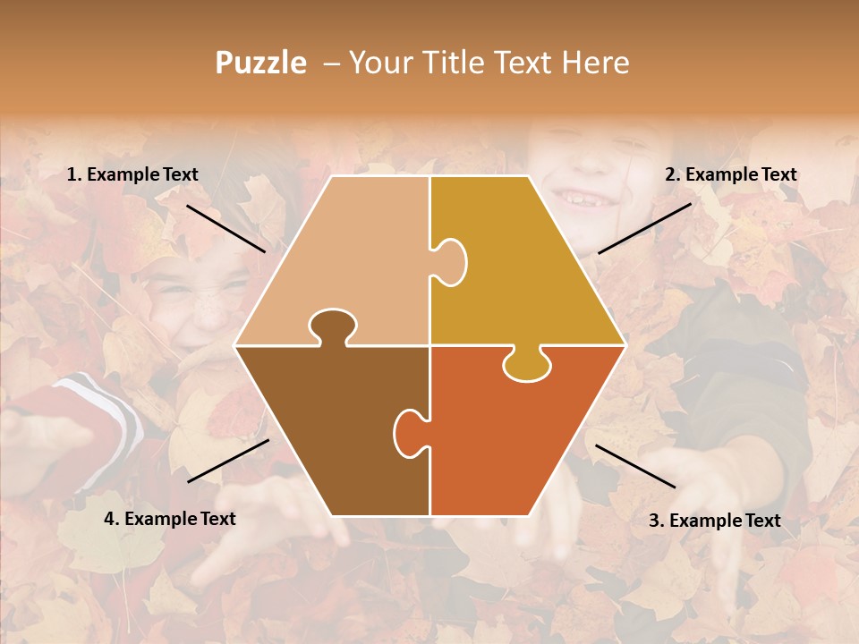 Close Up Play Autumn PowerPoint Template