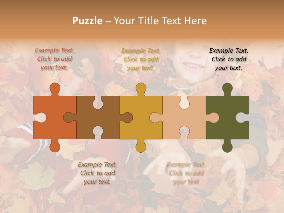 Close Up Play Autumn PowerPoint Template