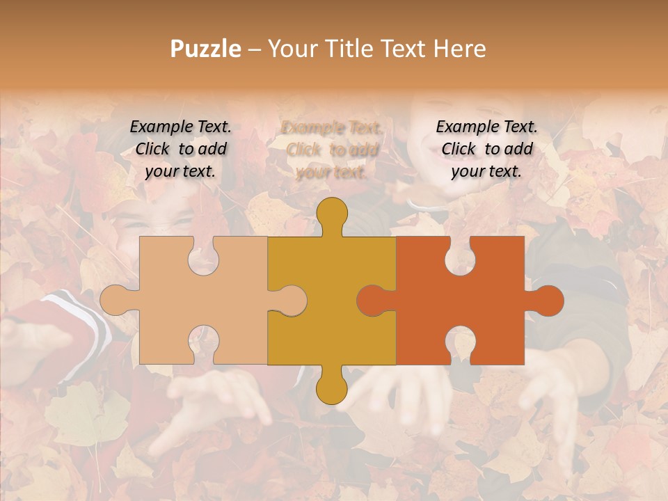 Close Up Play Autumn PowerPoint Template