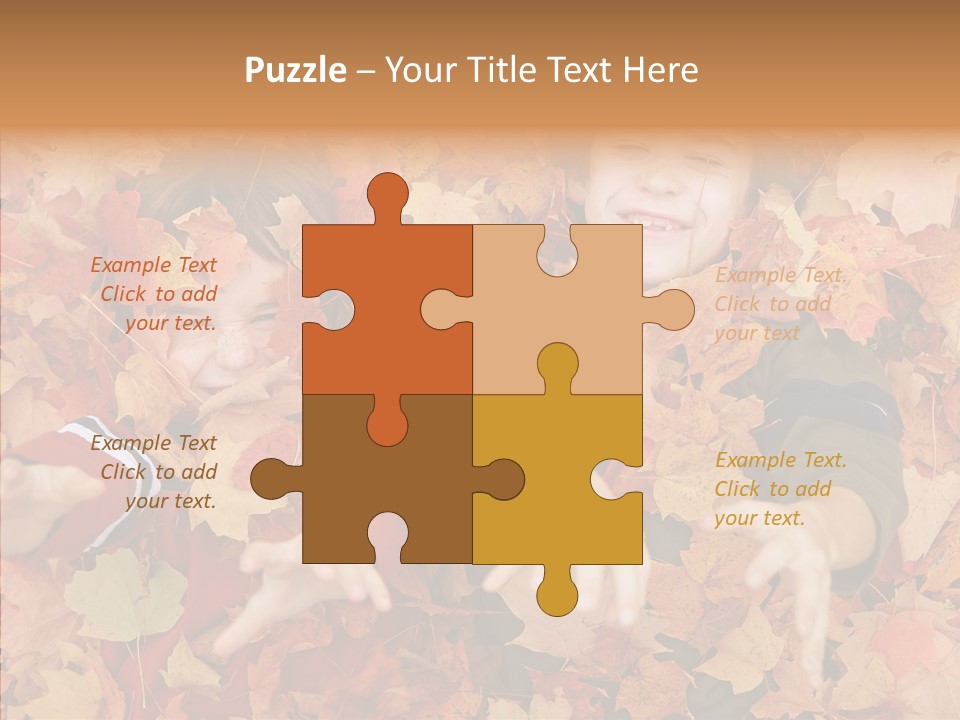 Close Up Play Autumn PowerPoint Template