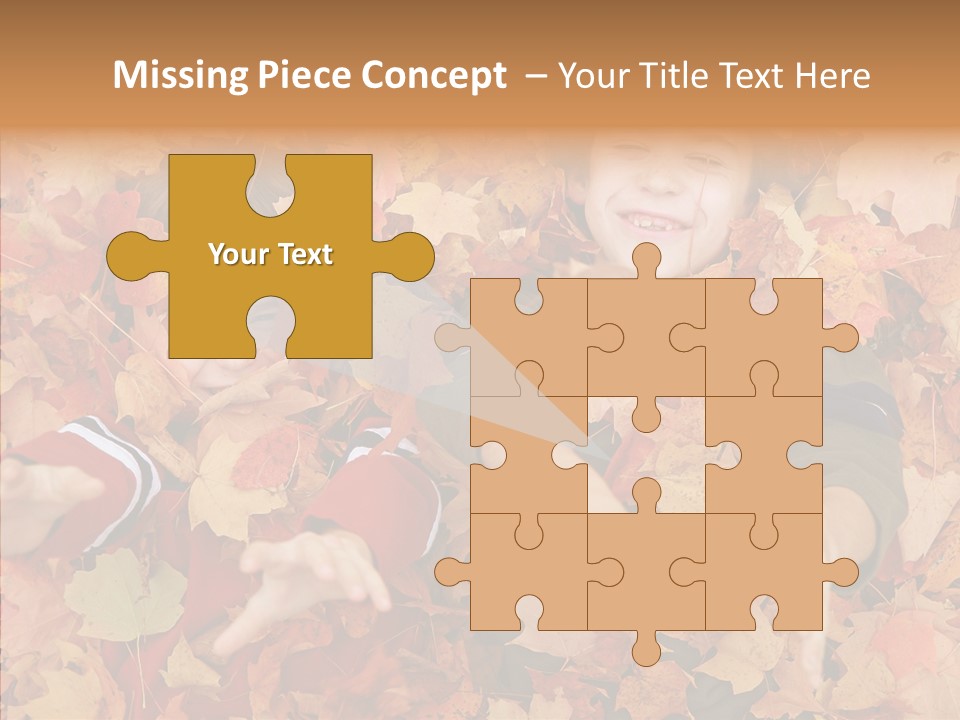 Close Up Play Autumn PowerPoint Template