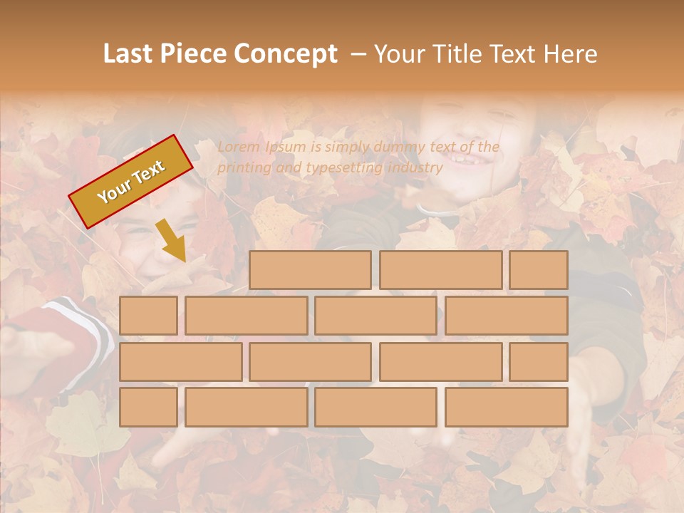 Close Up Play Autumn PowerPoint Template