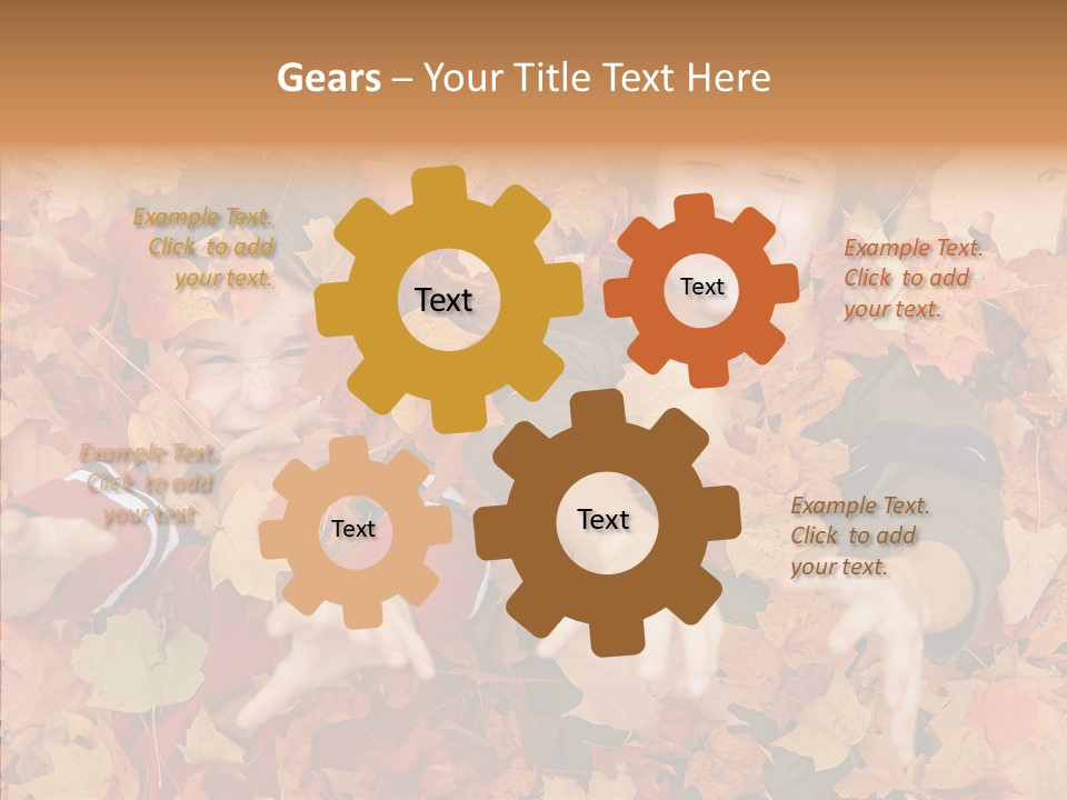 Close Up Play Autumn PowerPoint Template
