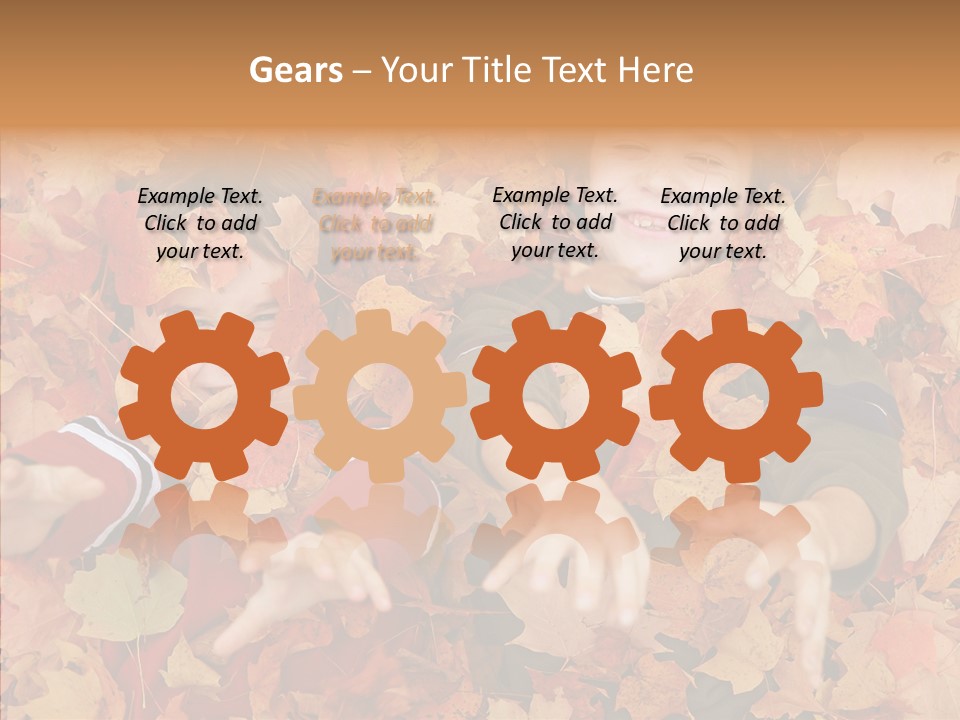 Close Up Play Autumn PowerPoint Template