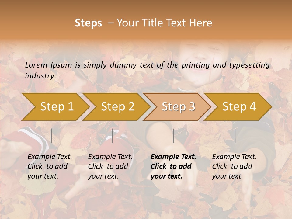 Close Up Play Autumn PowerPoint Template