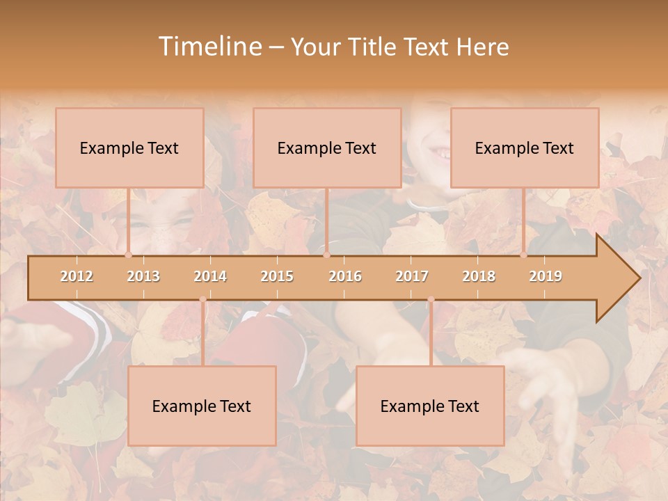 Close Up Play Autumn PowerPoint Template
