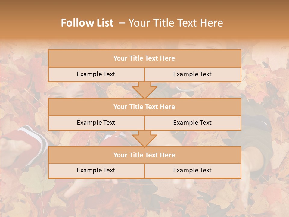Close Up Play Autumn PowerPoint Template