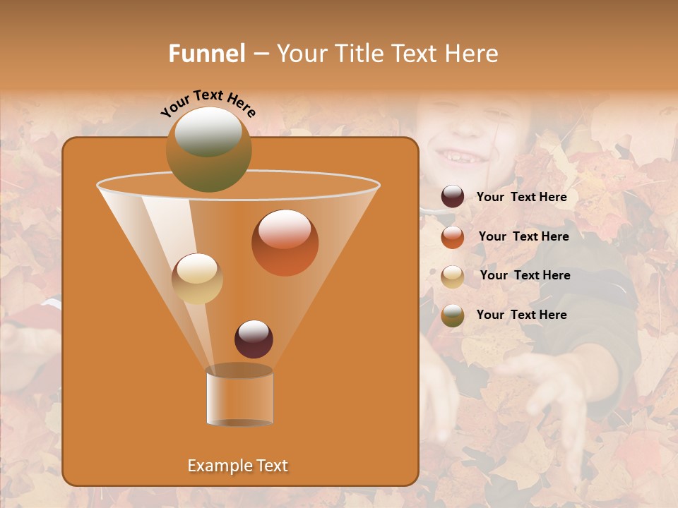 Close Up Play Autumn PowerPoint Template