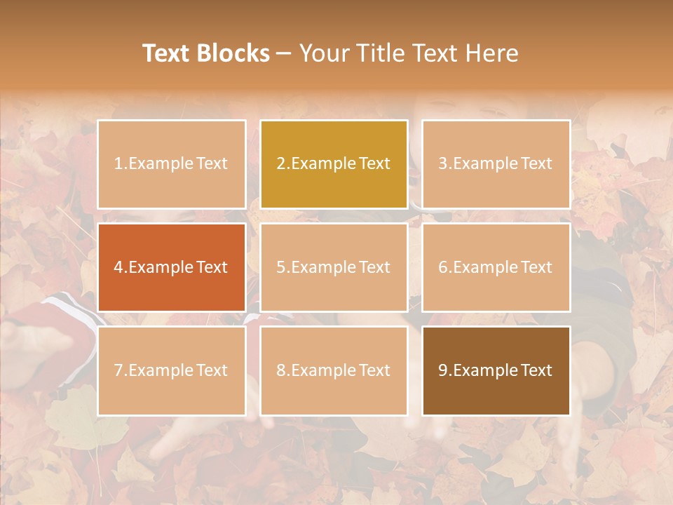 Close Up Play Autumn PowerPoint Template