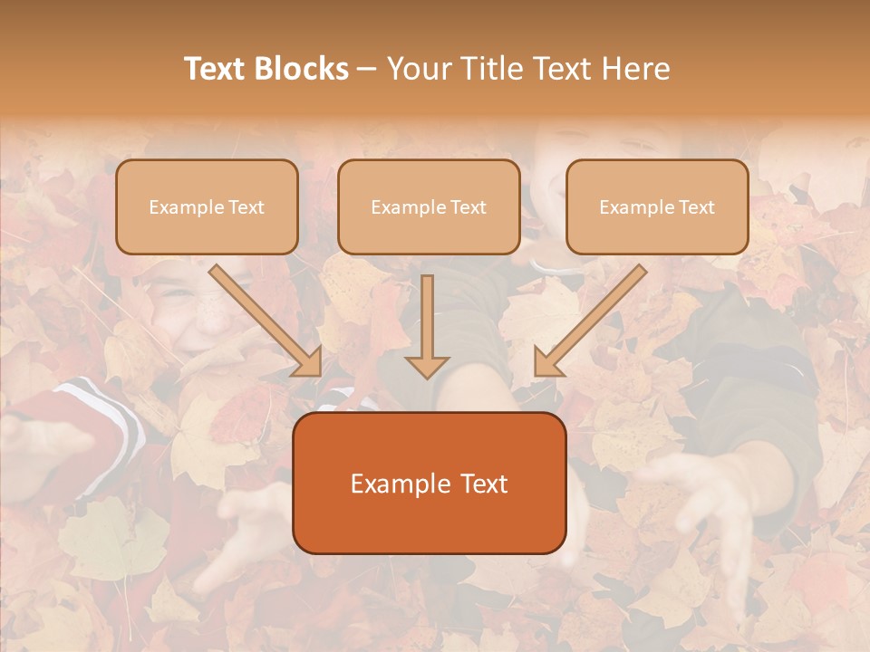 Close Up Play Autumn PowerPoint Template
