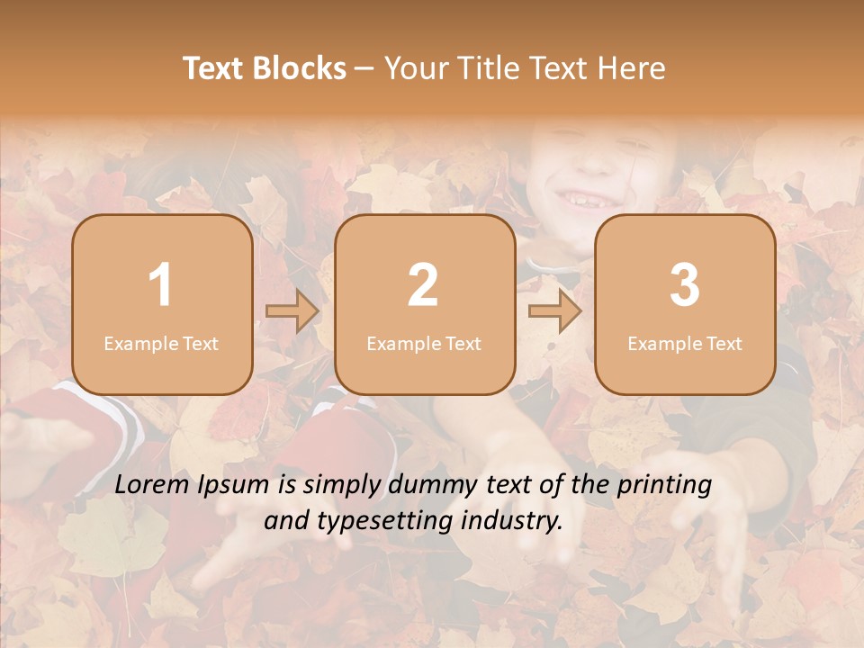 Close Up Play Autumn PowerPoint Template