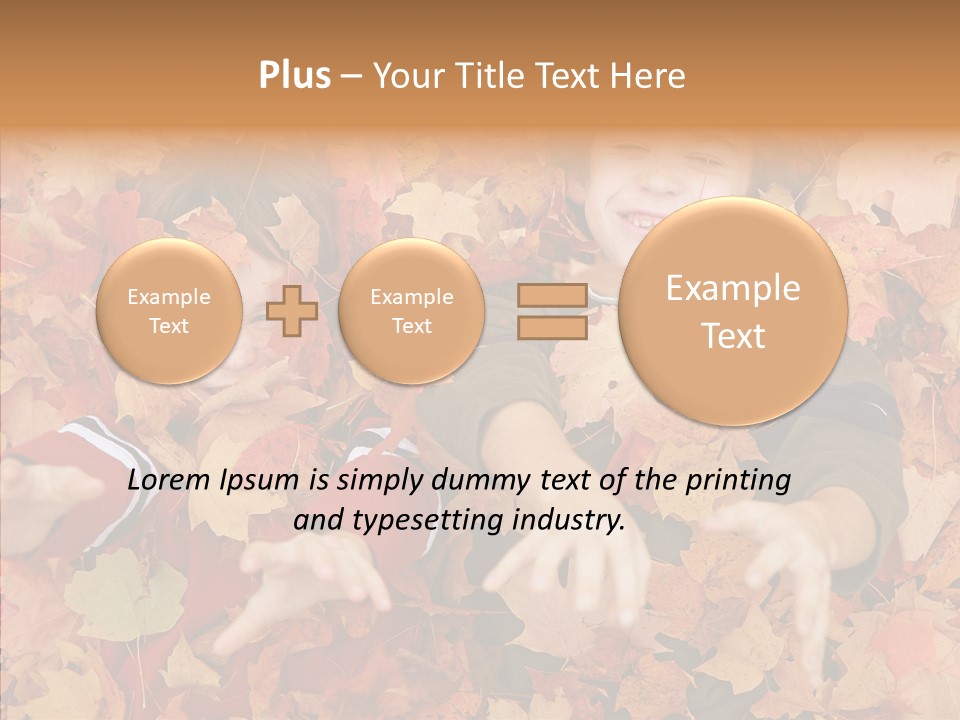 Close Up Play Autumn PowerPoint Template
