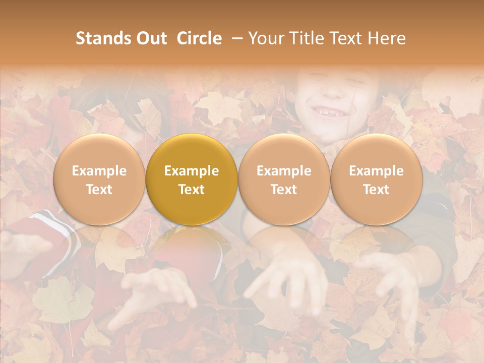 Close Up Play Autumn PowerPoint Template