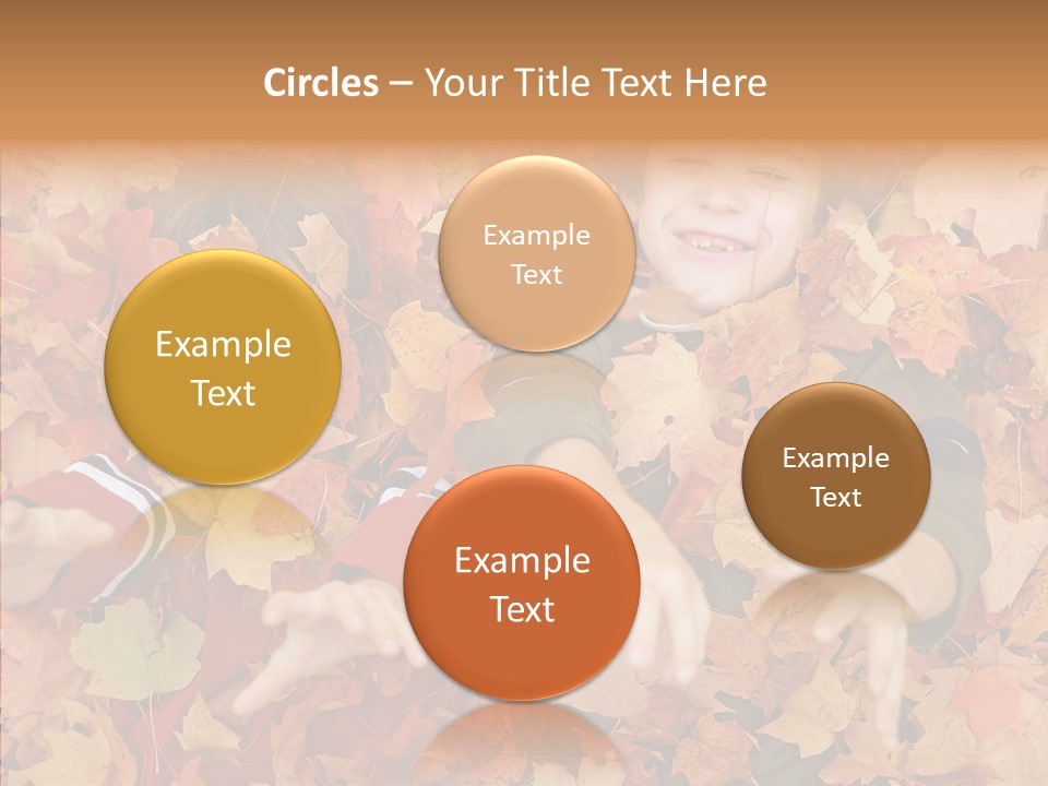 Close Up Play Autumn PowerPoint Template