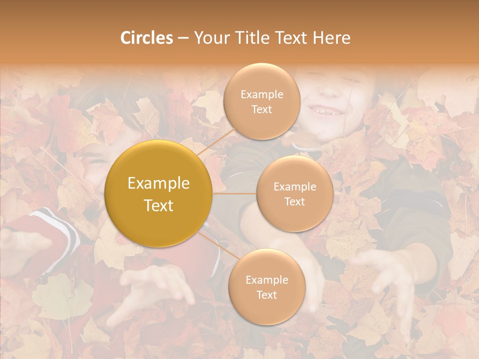 Close Up Play Autumn PowerPoint Template