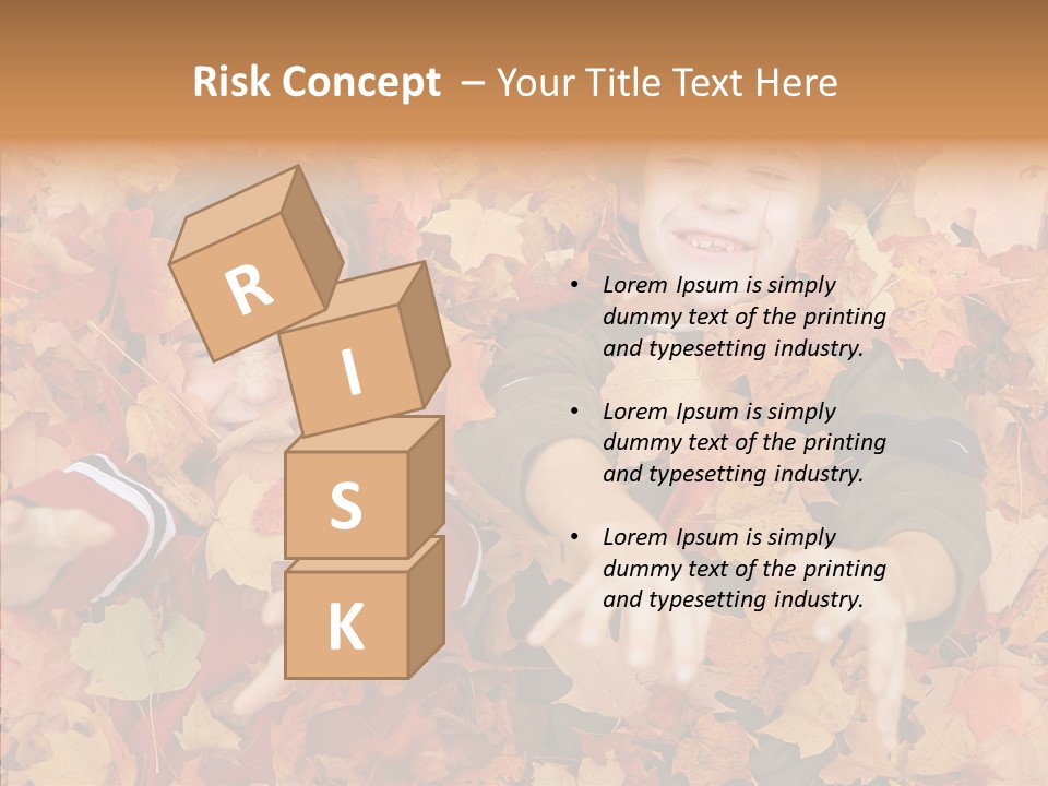 Close Up Play Autumn PowerPoint Template